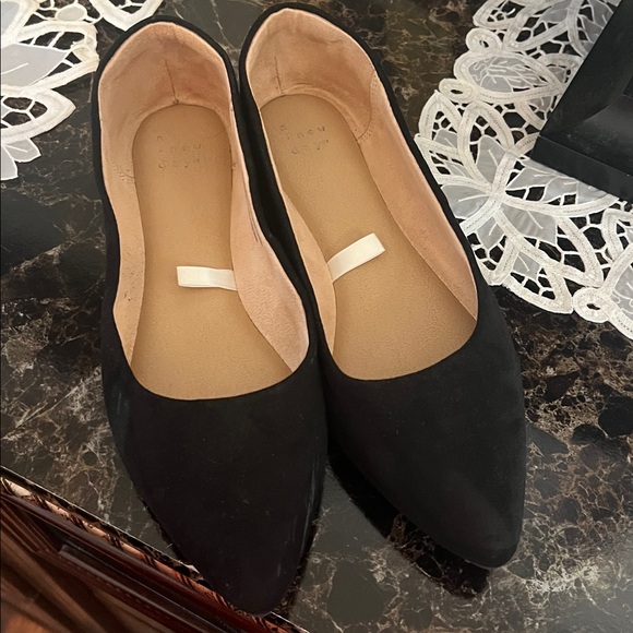 A NEW DAY Elegant Black Women's Flats 8W - Picture 2 of 6